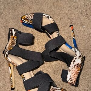 Snake skin heels